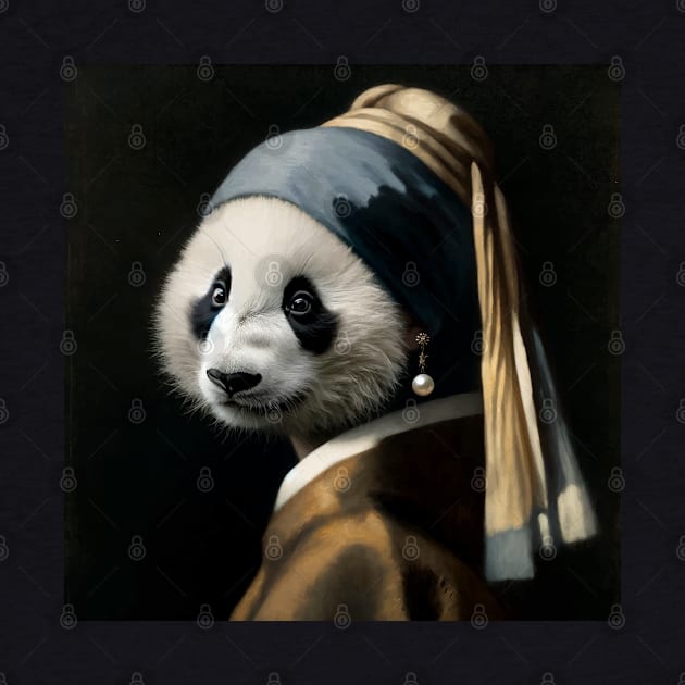 Wildlife Conservation - Pearl Earring Giant Panda Meme by Edd Paint Something